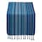 DII® 72" Blue Tonal Stripe with Fringe Table Runner